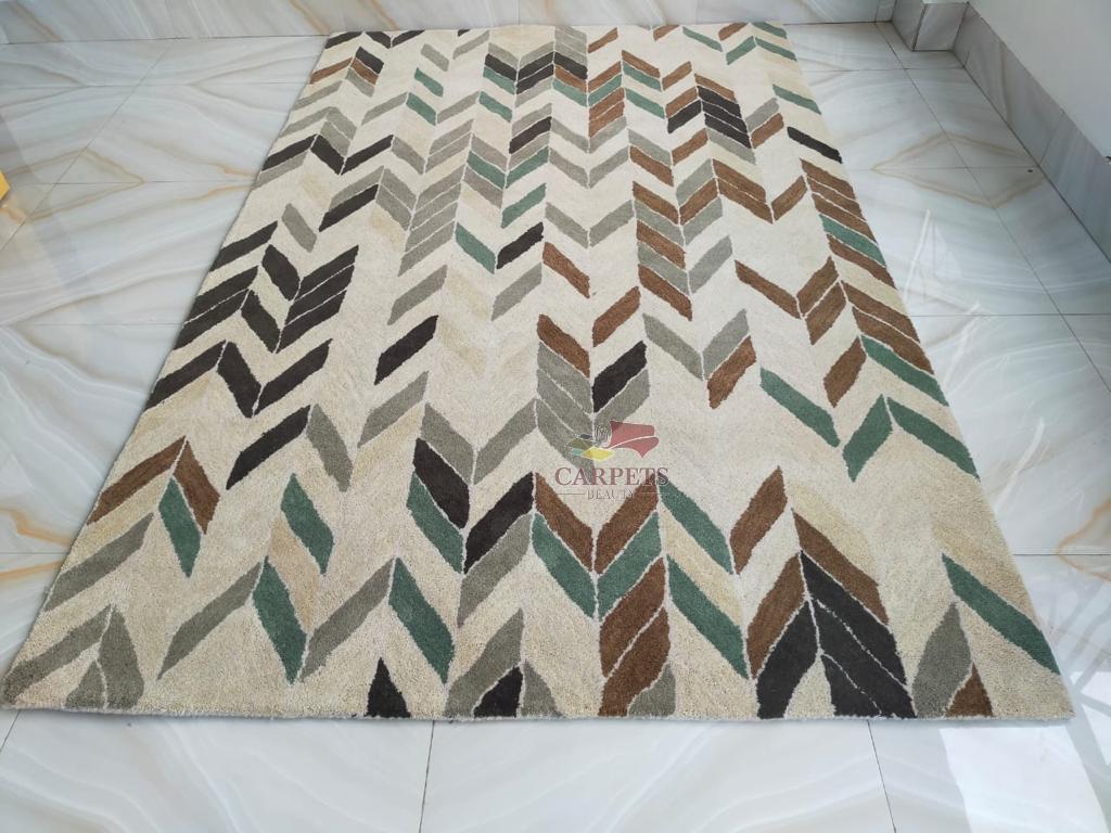 Zig zag pattern designer carpet for your home