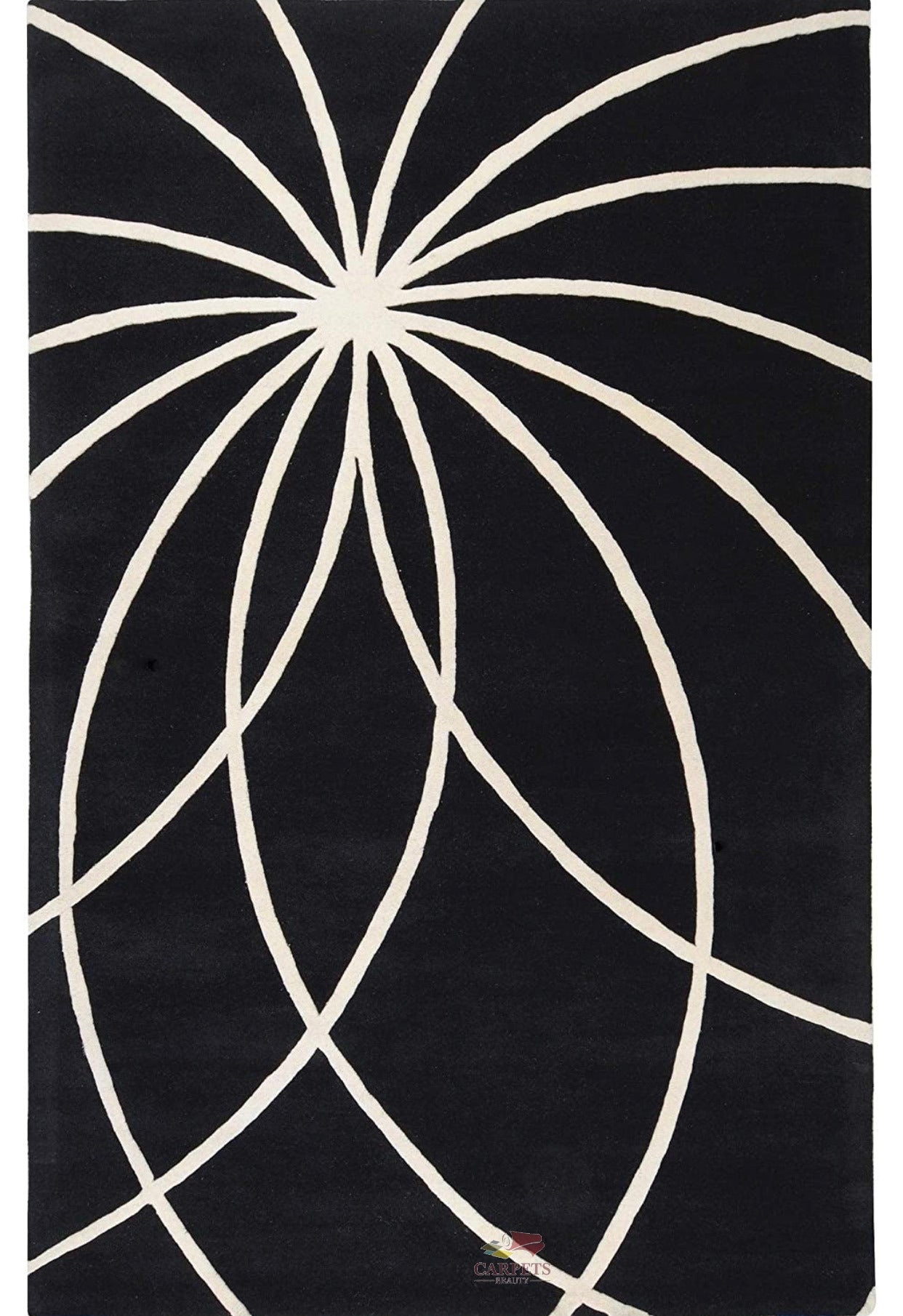 Soft and very attractive Black & white carpet