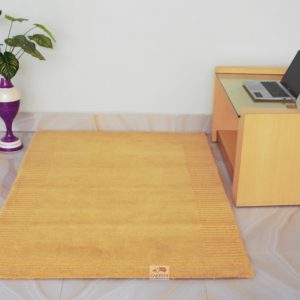 Beautiful yellow plain carpet for your sweet home