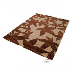 Beautiful brown star shaped carpet for bedroom, drawing rooms SuccessActive