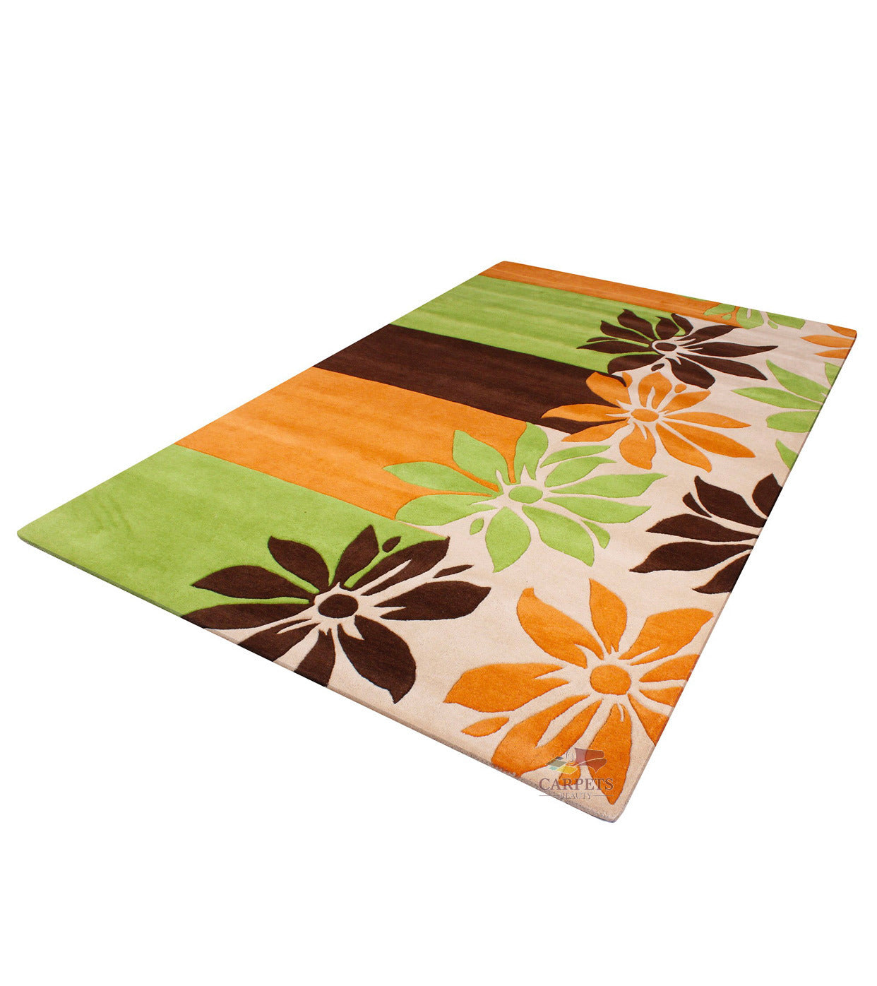 Multi color Floral Woolen Carpets for bedrooms and living rooms
