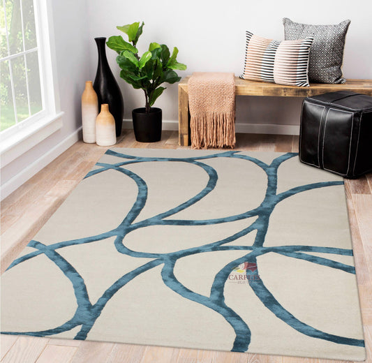 Soft Modern pattern Rug for bedrooms and living rooms