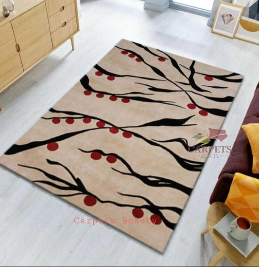 Soft leafs pattern Cardpets for bedrooms, drawing rooms