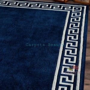 Beautiful blue Modern pattern Carpet for bedrooms and drawing living rooms