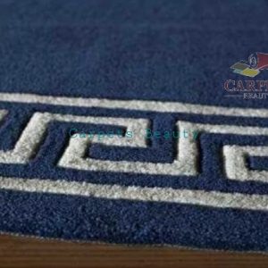 Beautiful blue Modern pattern Carpet for bedrooms and drawing living rooms