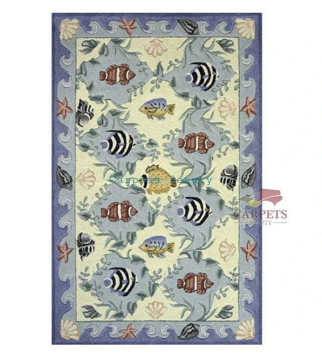Coastal pattern Carpets to feel the nature at your home