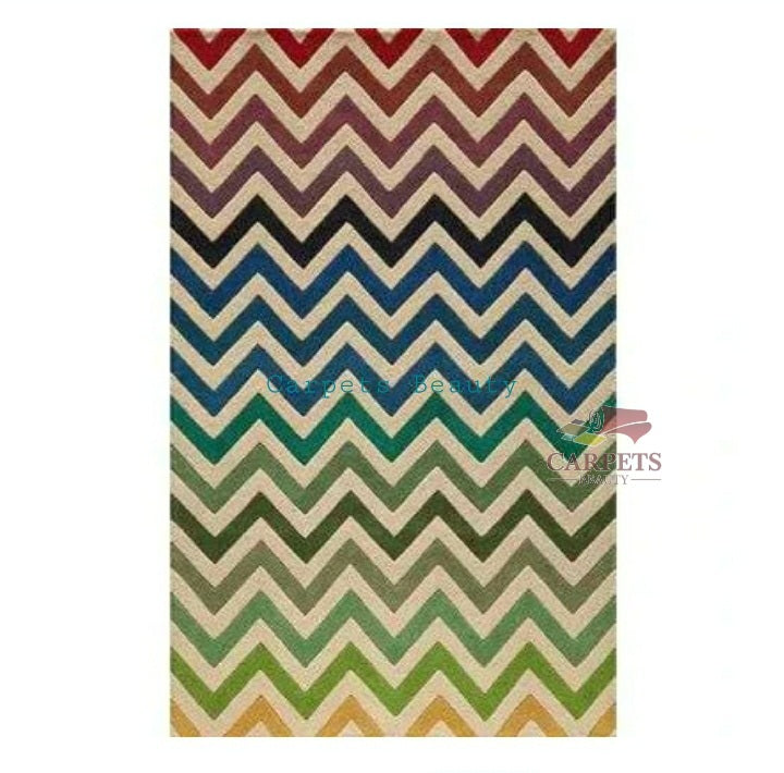 Beautiful Zig Zag pattern carpet for bedrooms and drawing/living rooms