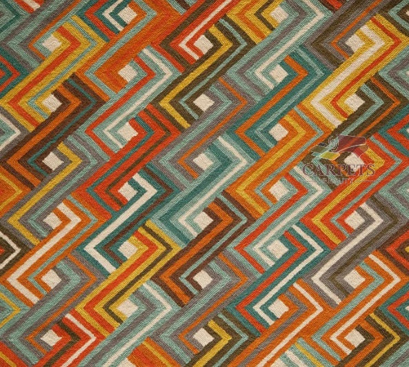 Premium Zig Zag pattern Carpet for bedrooms and drawing/living rooms