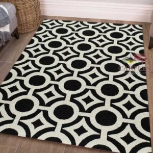 black & white modern carpet