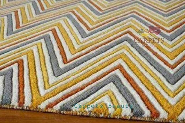 Beautiful Zig Zag pattern carpet for bedrooms and drawing/living rooms