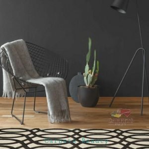 Beautiful Black & White Abstract Pattern Carpet for bedrooms and drawing/living rooms