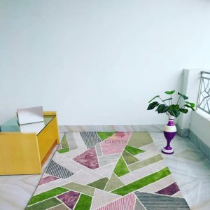 Beautiful geometric multicolor carpet for your sweet home