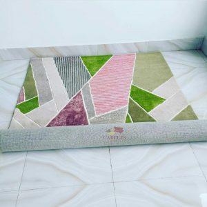 Beautiful geometric multicolor carpet for your sweet home