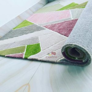 Beautiful geometric multicolor carpet for your sweet home