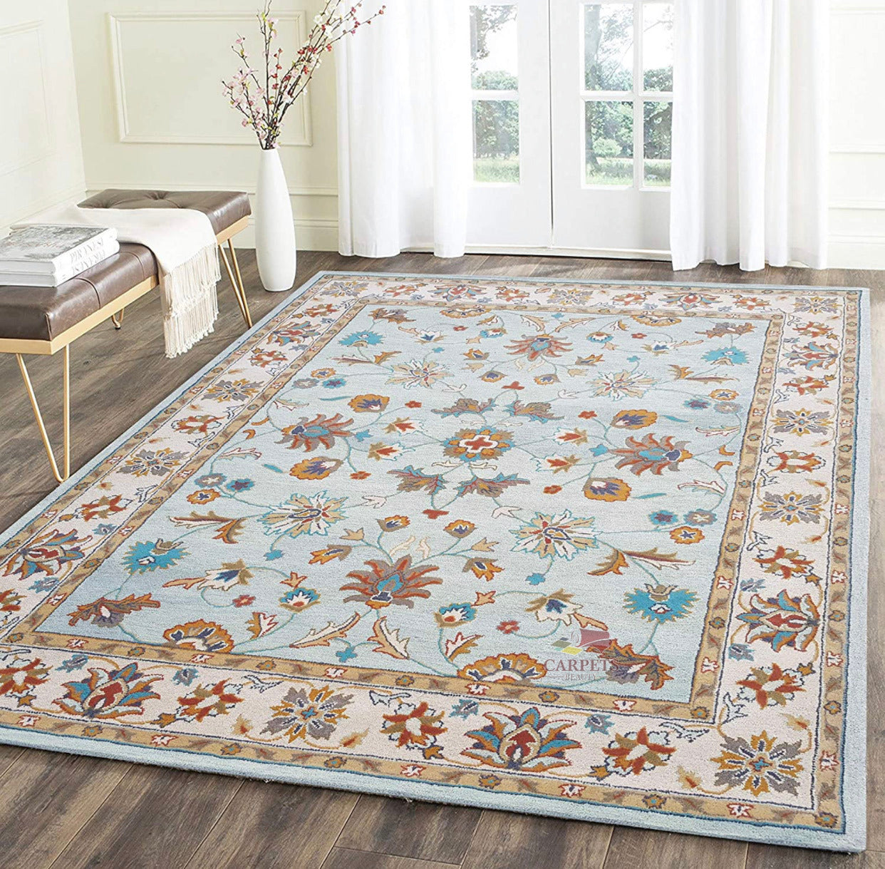 Multicolor unique Hand Tufted Persian Carpet for your sweet home