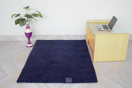 Navy blue designer carpet for your home