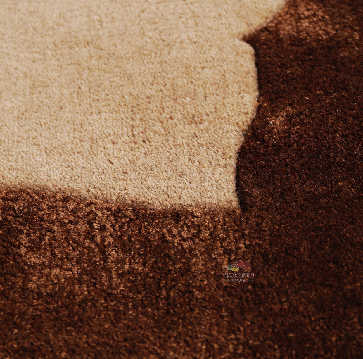 Beautiful brown star shaped carpet for bedroom, drawing rooms SuccessActive