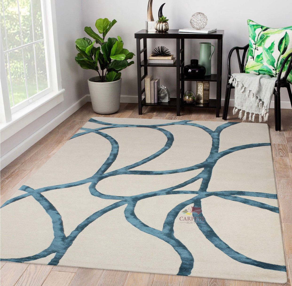 Soft Modern pattern Rug for bedrooms and living rooms