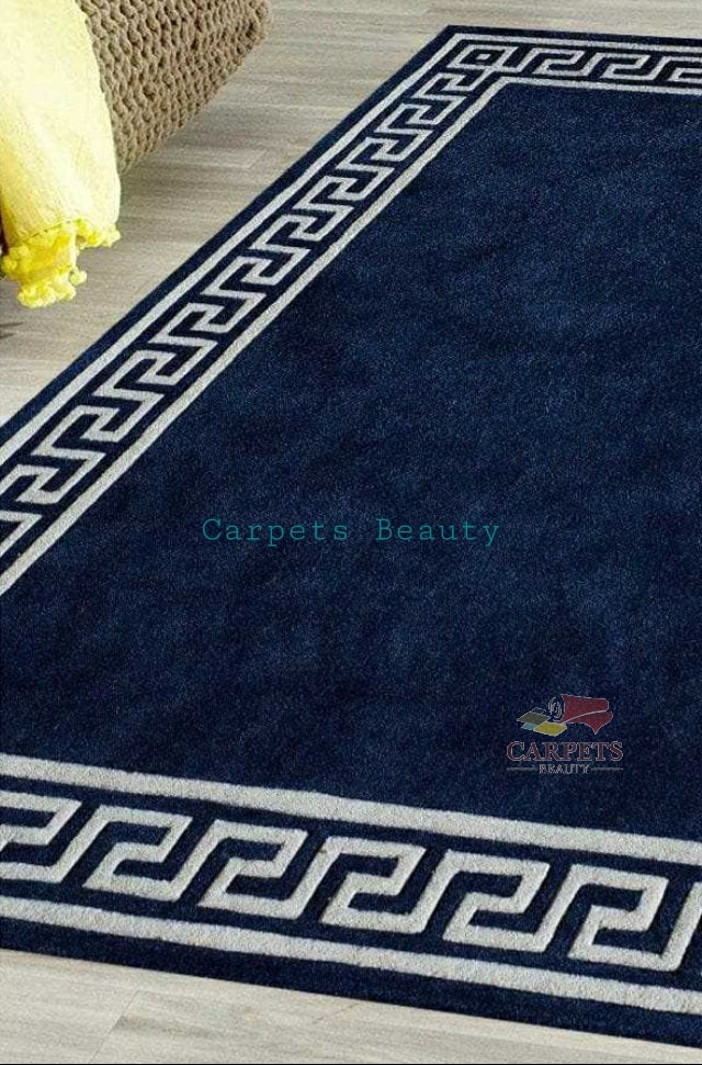Beautiful blue Modern pattern Carpet for bedrooms and drawing living rooms