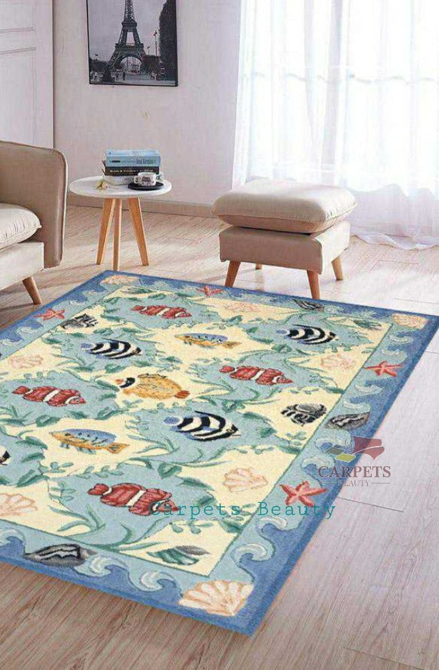 Coastal pattern Carpets to feel the nature at your home