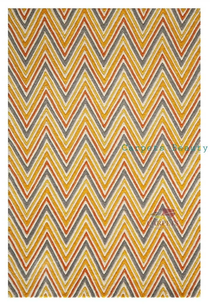 Beautiful Zig Zag pattern carpet for bedrooms and drawing/living rooms