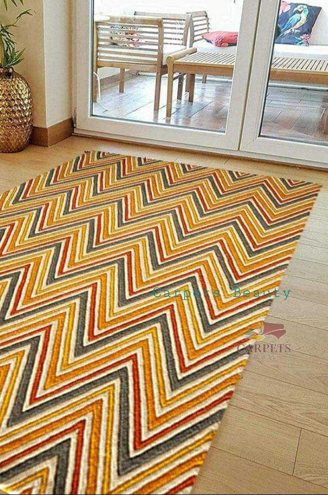 Beautiful Zig Zag pattern carpet for bedrooms and drawing/living rooms